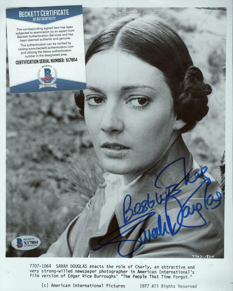 SARAH DOUGLAS CHARLY ACTRESS SIGNED 8X10 PHOTO BECKETT X17804