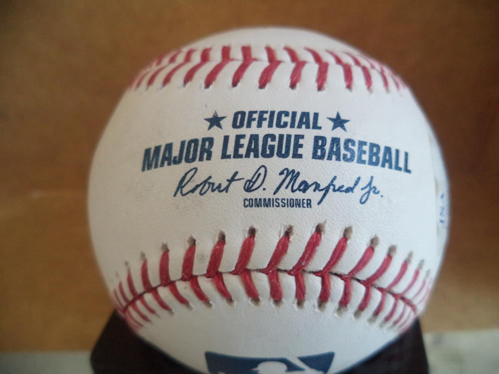 D.J. PETERS LOS ANGELES DODGERS SIGNATURE DEBUT SIGNED ML BASEBALL JSA SD38099
