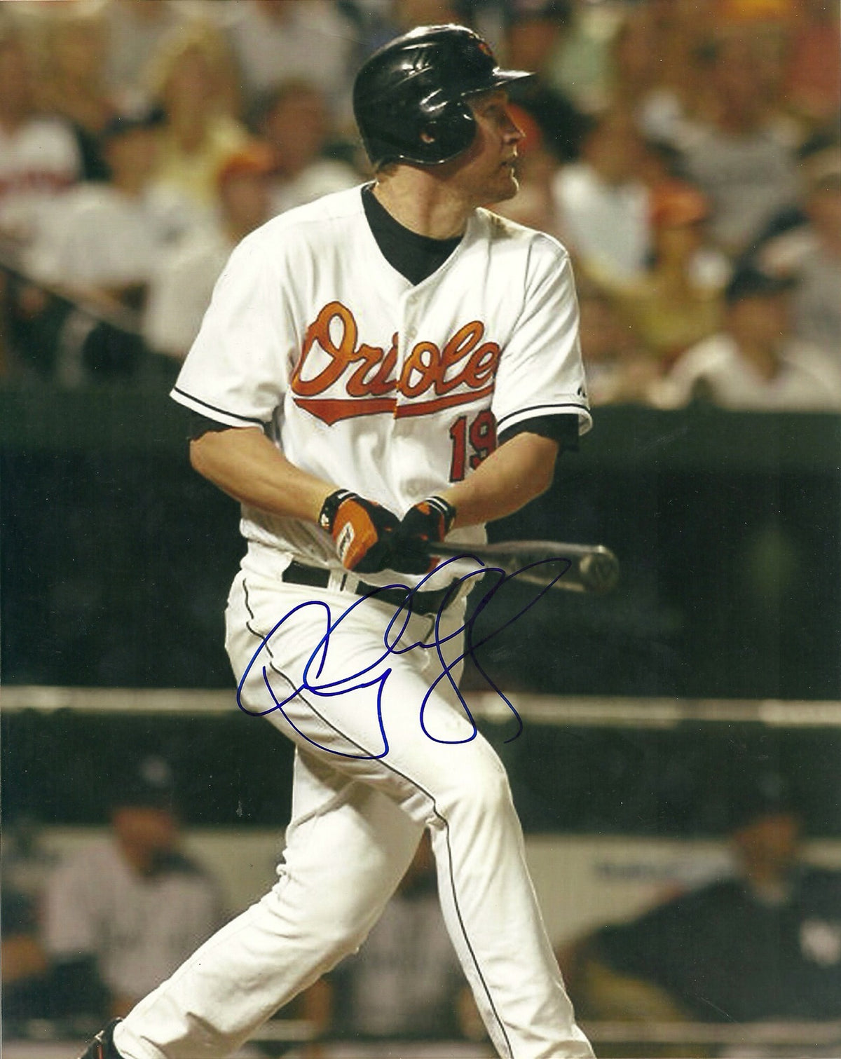AUBREY HUFF BALTIMORE ORIOLES SIGNED AUTOGRAPHED 8x10 PHOTO W/COA