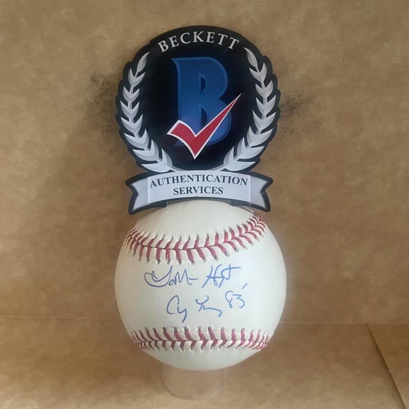LAMARR HOYT 83 A.L. CY SIGNED AUTOGRAPHED M.L. BASEBALL BECKETT AUTHENTICATED