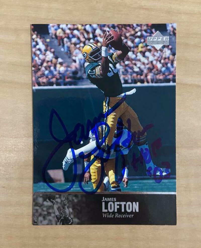 JAMES LOFTEN GREEN BAY PACKERS SIGNED AUTOGRAPHED 1994 UPPER DECK CARD#131 W/COA