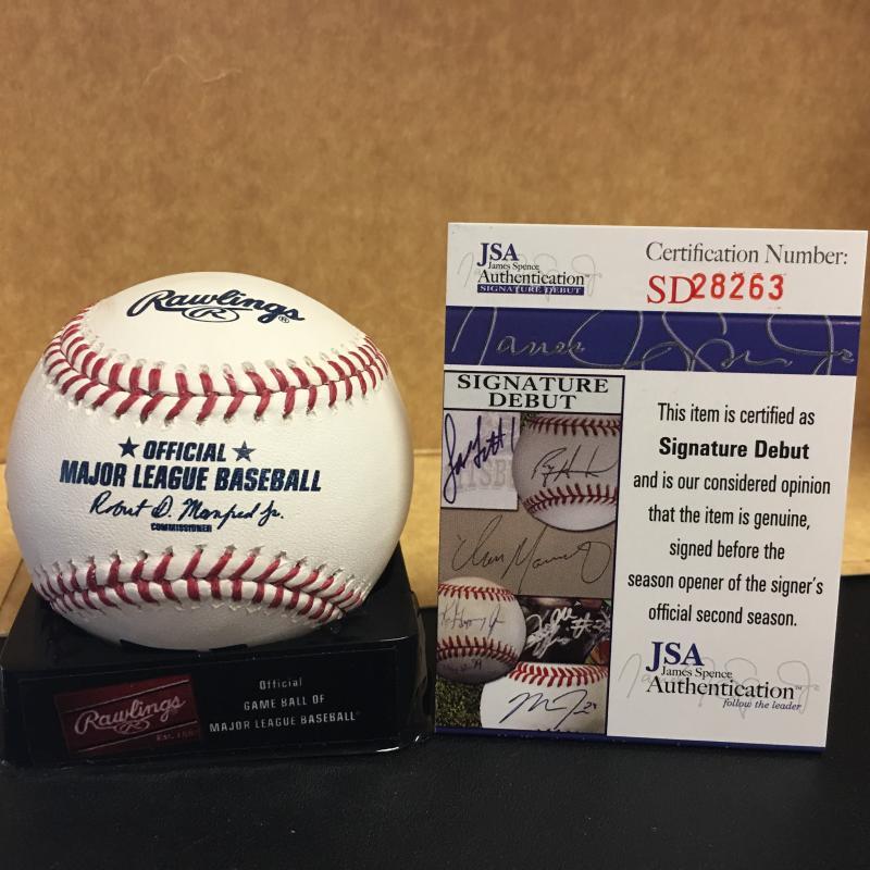 ANDREW STEVENSON WASHINGTON NATIONALS M.L. BASEBALL JSA SD28263