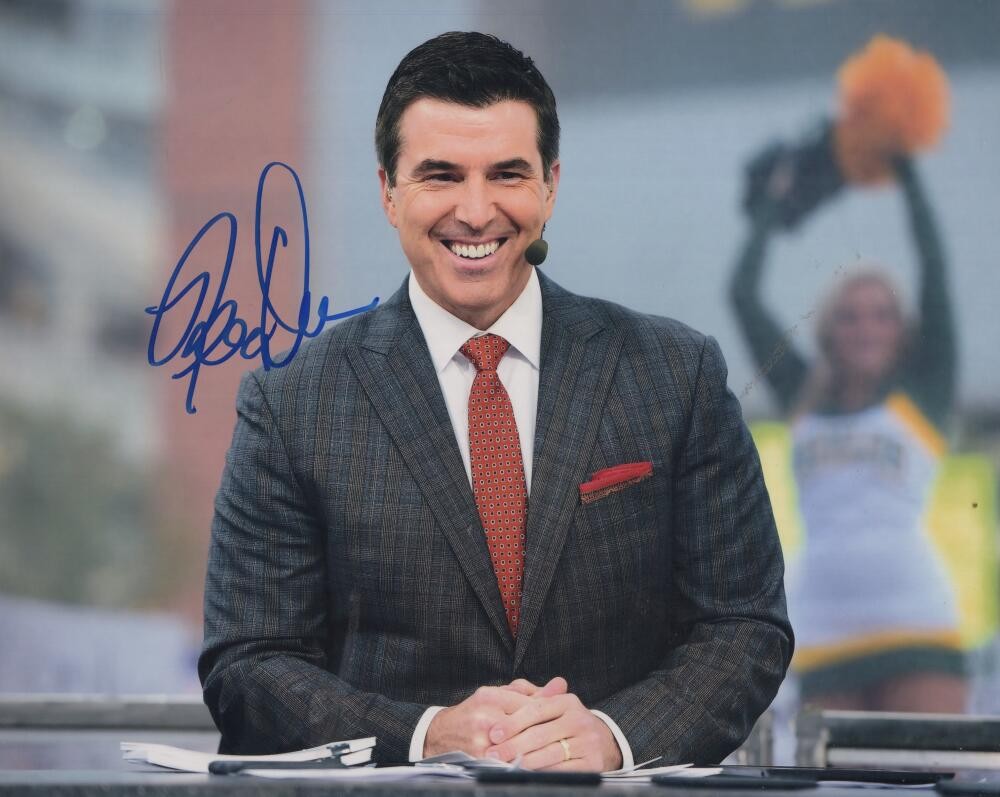 RECE DAVIS ESPN ANNOUNCER SIGNED AUTOGRAPHED 8X10 PHOTO W/ COA