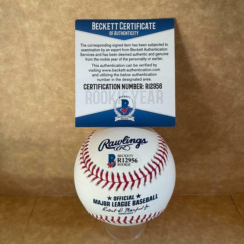 BRIAN ANDERSON MIAMI MARLINS SIGNED AUTOGRAPHED M.L. BASEBALL BAS R12956