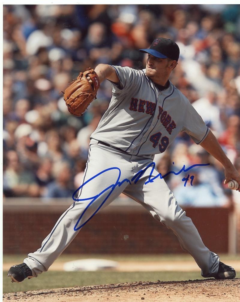 JON  NIESE     NEW YORK  METS      SIGNED   AUTOGRAPHED   8X10   PHOTO   W/COA