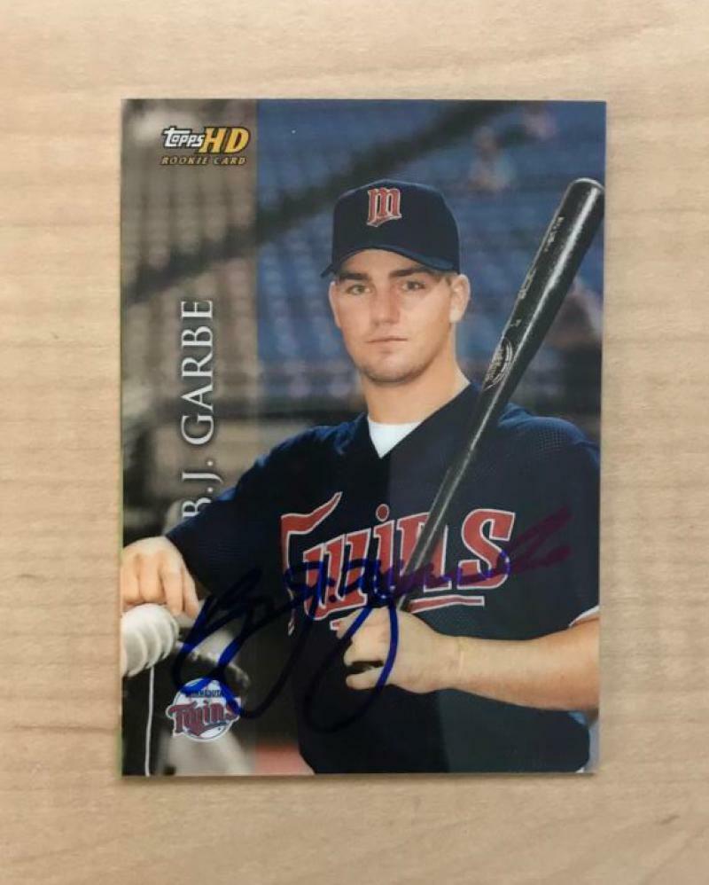 B.J. GARBE MINNESOTA TWINS SIGNED AUTOGRAPHED 2000 TOPPS HD CARD #93 W/COA