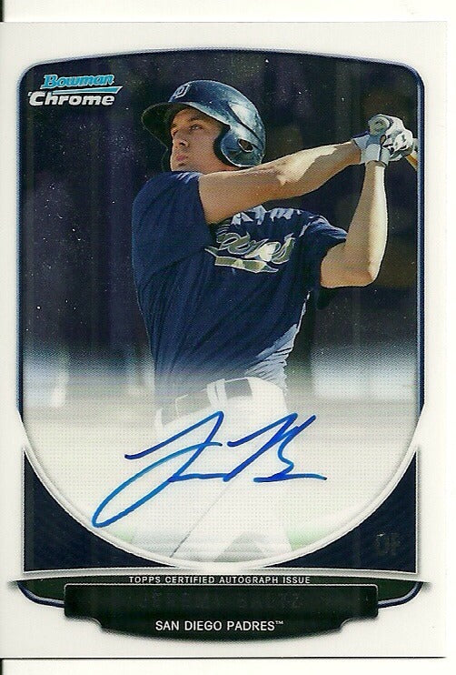 JEREMY BALTZ SAN DIEGO PADRES SIGNED AUTO 2013 BOWMAN CHROME CARD #BCA-JBA