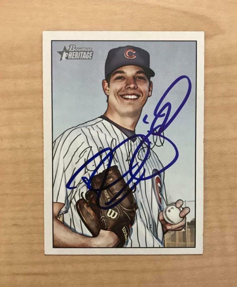 RICH HILL CHICAGO CUBS SIGNED AUTOGRAPHED 2007 BOWMAN HERITAGE CARD #31 W/COA 