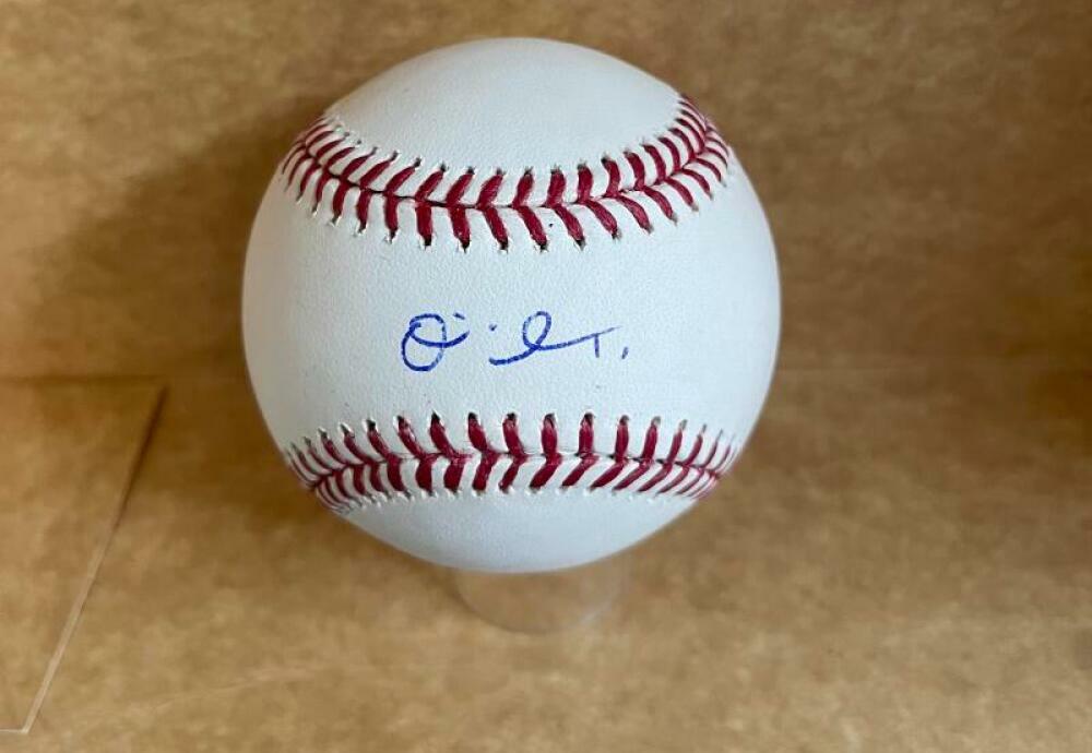 OSIRIS JOHNSON MIAMI MARLINS ROOKIE YEAR SIGNED AUTO M.L. BASEBALL BAS R98154