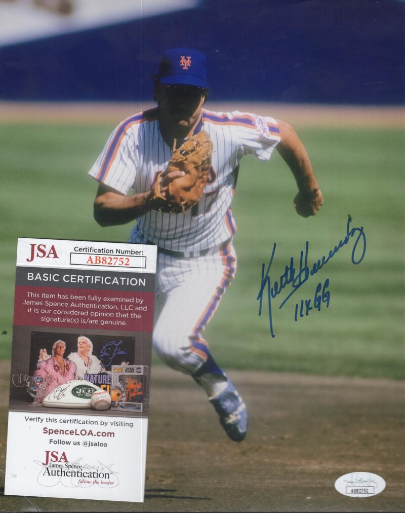 KEITH HERNANDEZ 11X GG SIGNED AUTOGRAPHED 8X10 PHOTO JSA AB82752