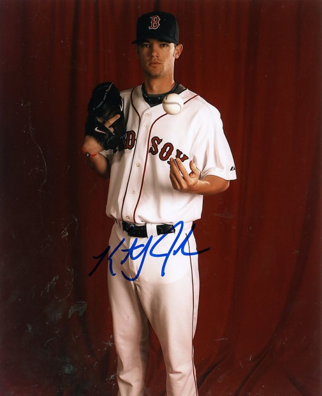 KRIS  JOHNSON   BOSTON  RED  SOX  SIGNED 8X10