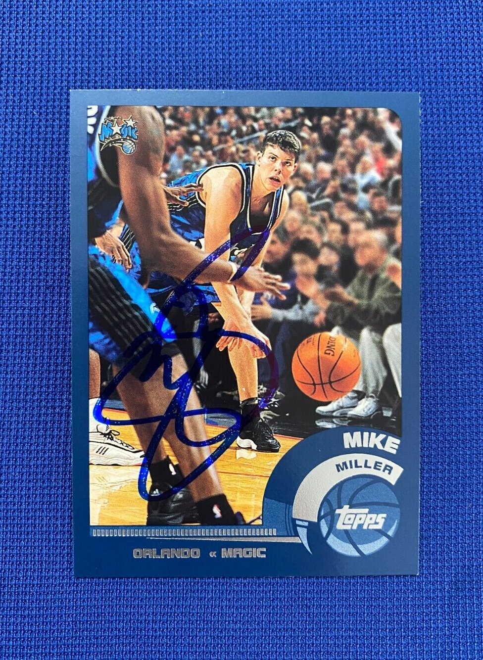 2002 TOPPS MIKE MILLER ORLANDO MAGIC SIGNED AUTO AUTOGRAPHED CARD #124 W/COA