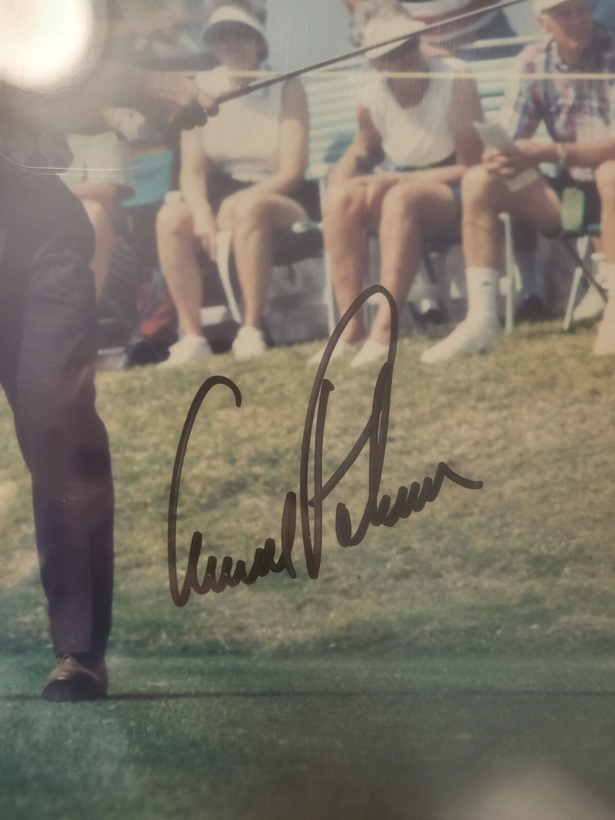 ARNOLD PALMER PGA GOLF LEGEND SIGNED AUTOGRAPHED 8X10 PHOTO BECKETT SLABBED *