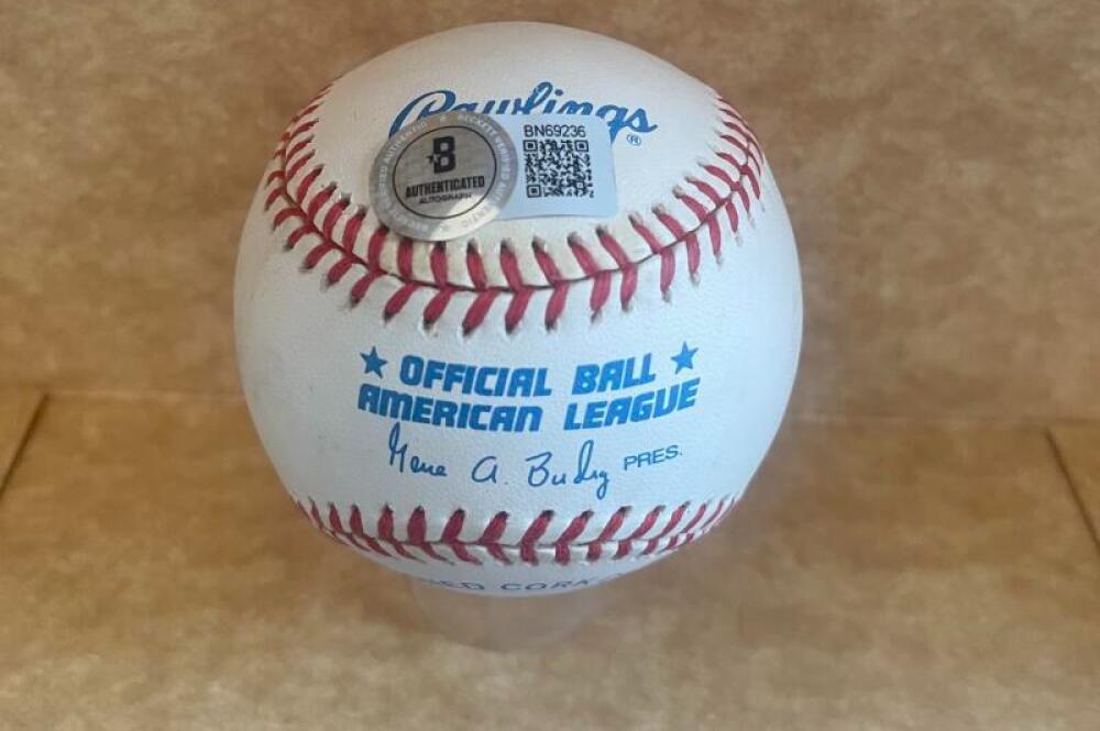 ADAM DUNN REDS/WHITE SOX SIGNED AUTOGRAPHED M.L. BASEBALL  BECKETT AUTH