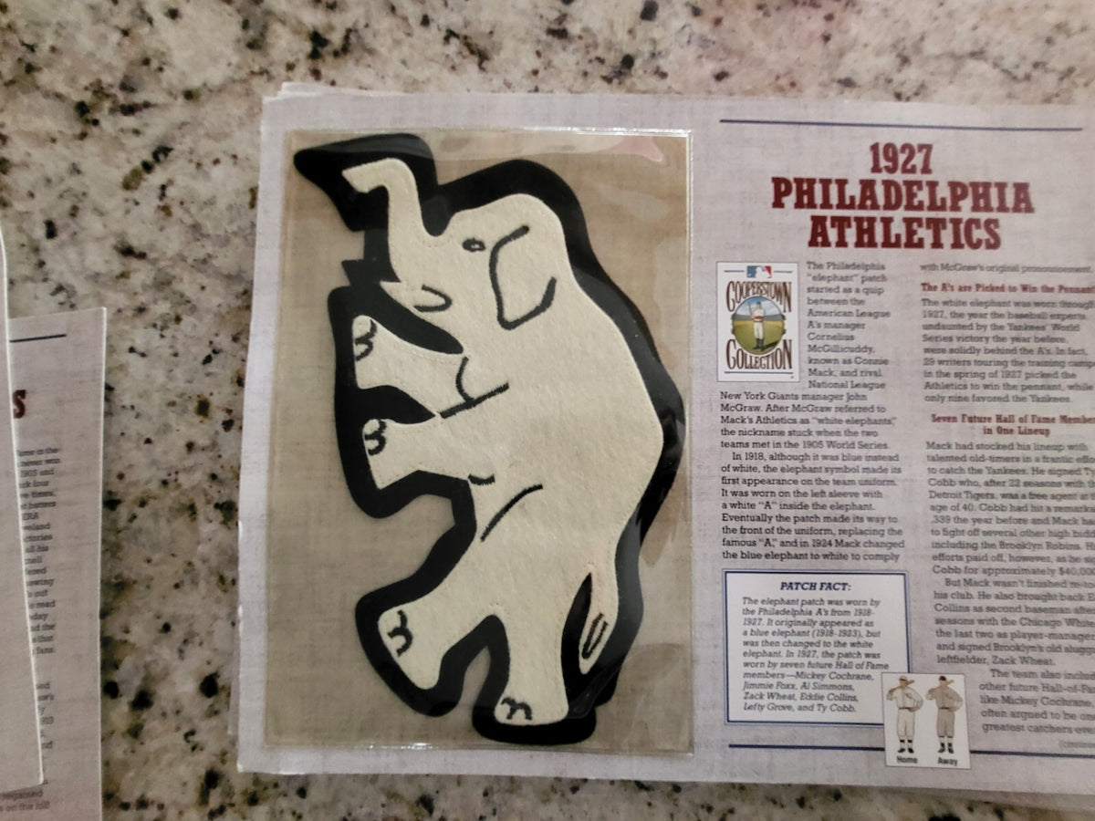 1994 COOPERSTOWN 1927 PHILADELPHIA ATHLETICS EMBLEM PATCH WILLABEE WARD