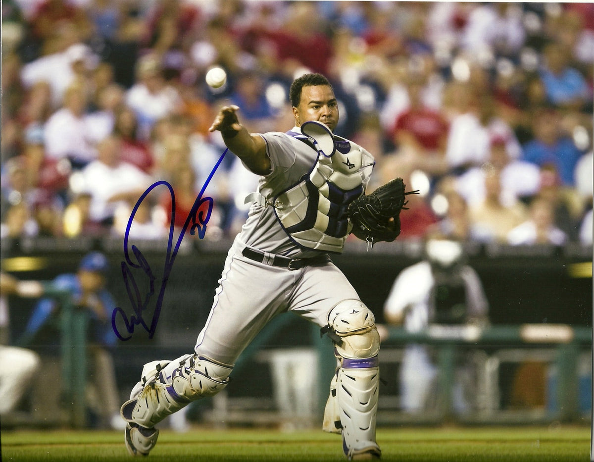 WILIN ROSARIO COLORADO ROCKIES SIGNED AUTOGRAPHED 8x10 PHOTO W/COA