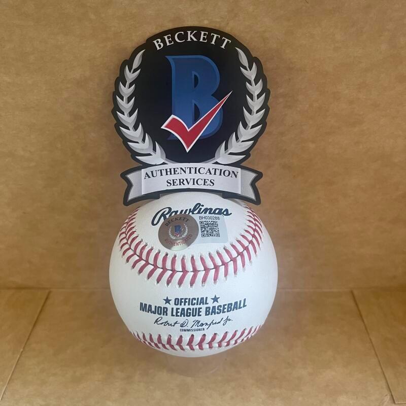 JERRY MARTIN 74-84 PHILLIES SIGNED AUTO M.L. BASEBALL BECKETT AUTHENTICATED