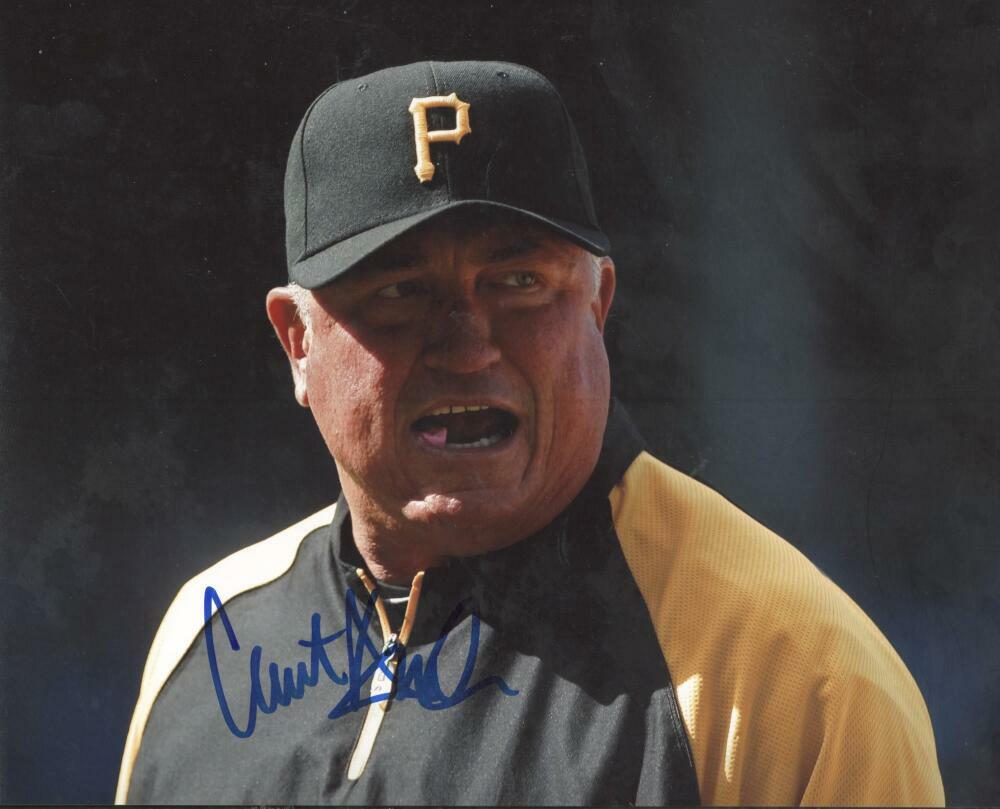CLINT HURDLE PITTSBURGH PIRATES SIGNED AUTOGRAPHED 8X10 PHOTO W/ COA