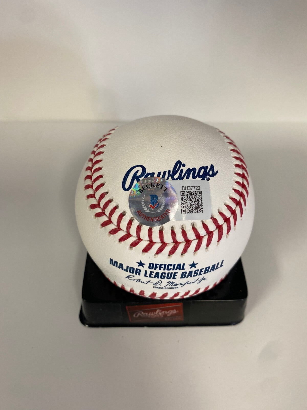 JUSTIN TURNER RED SOX/BLUE JAYS SIGNED AUTOGRAPHED M.L. BASEBALL BECKETT D