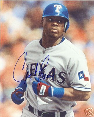CRAIG MONROE TEXAS RANGERS SIGNED 8X10 PHOTO W/COA