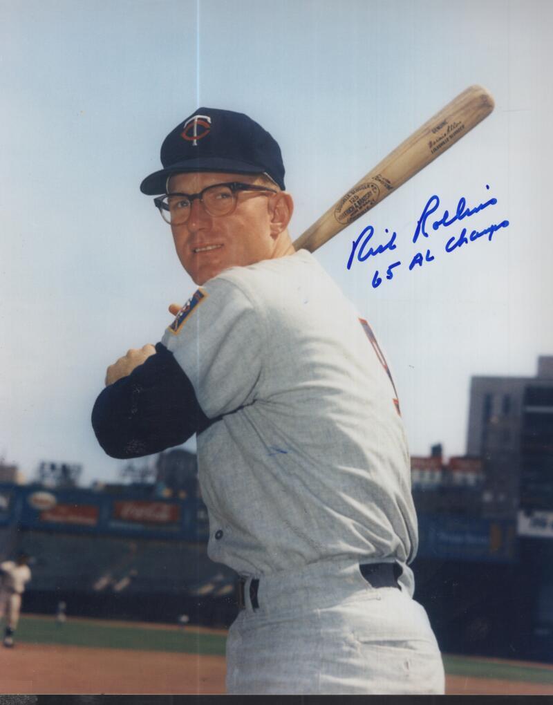 RICH ROLLINS TWINS 65BAL CHAMPS SIGNED AUTOGRAPHED 8X10 PHOTO W/ COA