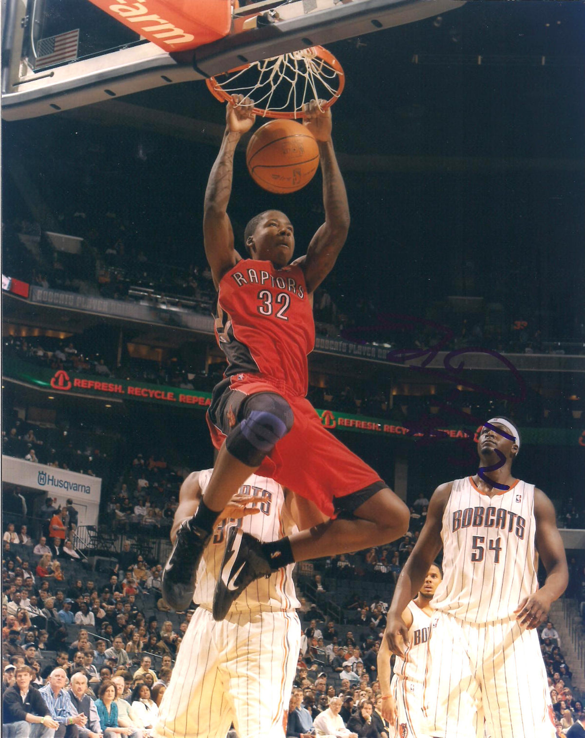 ED DAVIS TORONTO RAPTORS AUTOGRAPHED SIGNED 8X10 PHOTO W/COA