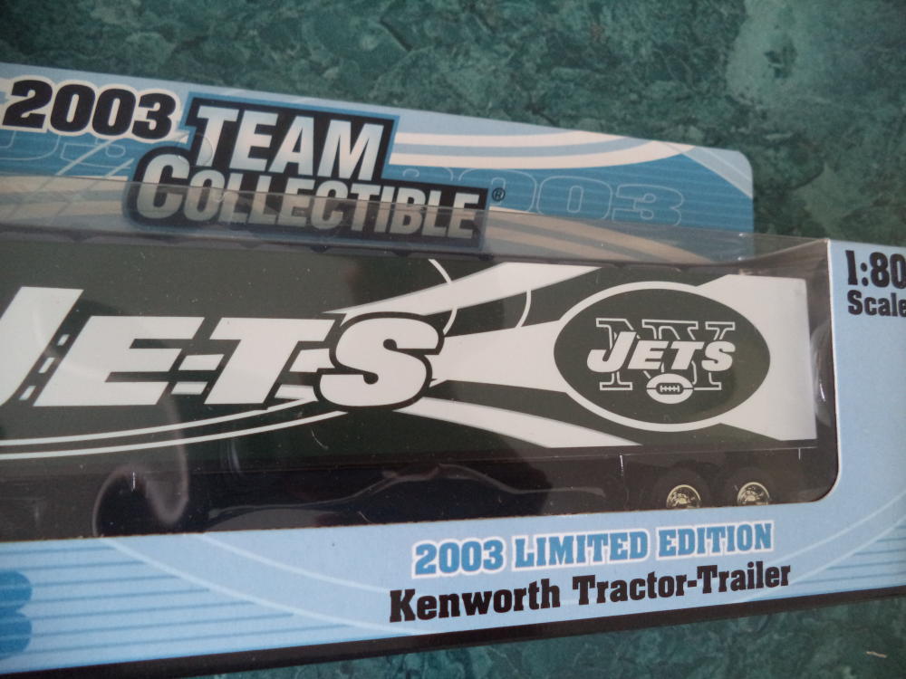 2003 NEW YORK JETS LIMITED EDITION TRACTOR TRAILER  1:80 NEW IN BOX NIB