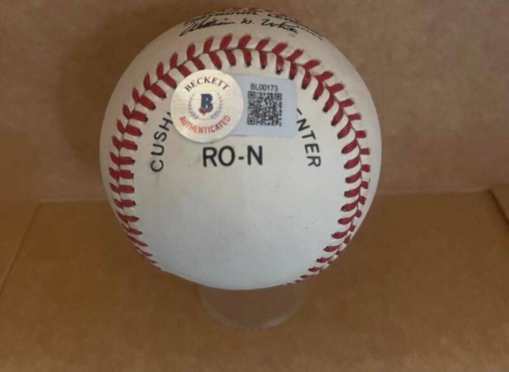WILL CLARK SAN FRANCISCO GIANTS SIGNED VINTAGE N.L. BASEBALL BECKETT AUTH
