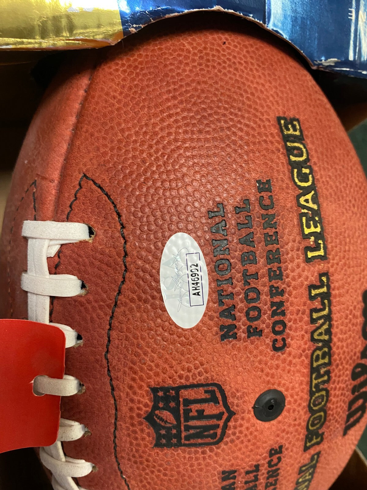ROB GRONKOWSKI NEW ENGLAND PATRIOTS SIGNED DUKE WILSON AUTHENTIC FOOTBALL JSA