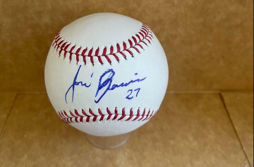 JOSE BERRIOS TORONTO BLUE JAYS SIGNED AUTOGRAPHED M.L. BASEBALL BAS H31926