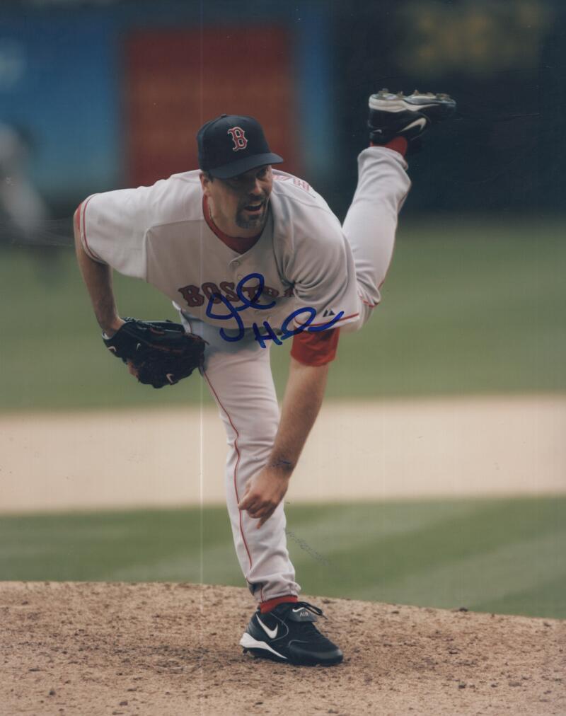JOHN HALAMA RED SOX SIGNED AUTOGRAPHED 8X10 PHOTO W/ COA