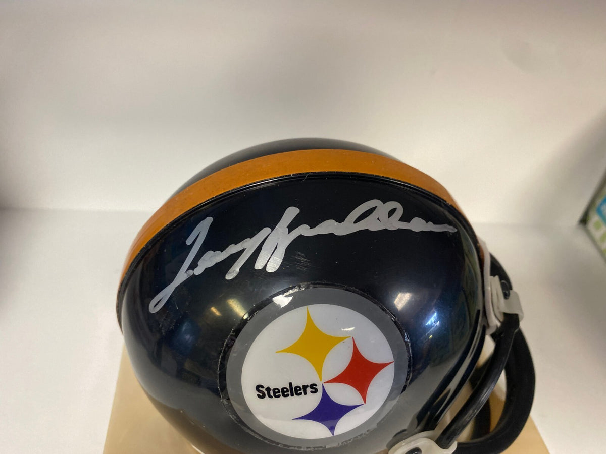 TERRY BRADSHAW PITTSBURGH STEELERS SIGNED AUTOGRAPHED MINI HELMET BECKETT BAS