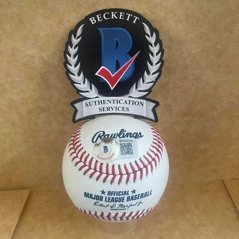 CAMERON MAYBIN TIGERS/BRAVES  SIGNED AUTO M.L. BASEBALL BAS AUTHENTICATED