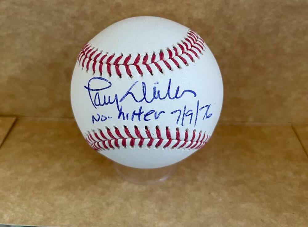 LARRY DIERKER NO HITTER 7/9/76 ASTROS SIGNED AUTO M.L. BASEBALL BAS BC94286