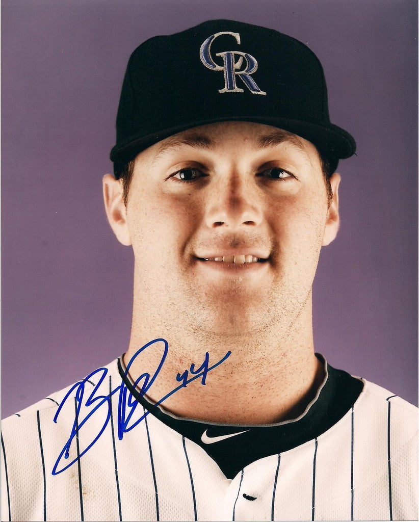BEN PAULSEN COLORADO ROCKIES SIGNED 8X10 PHOTO W/COA