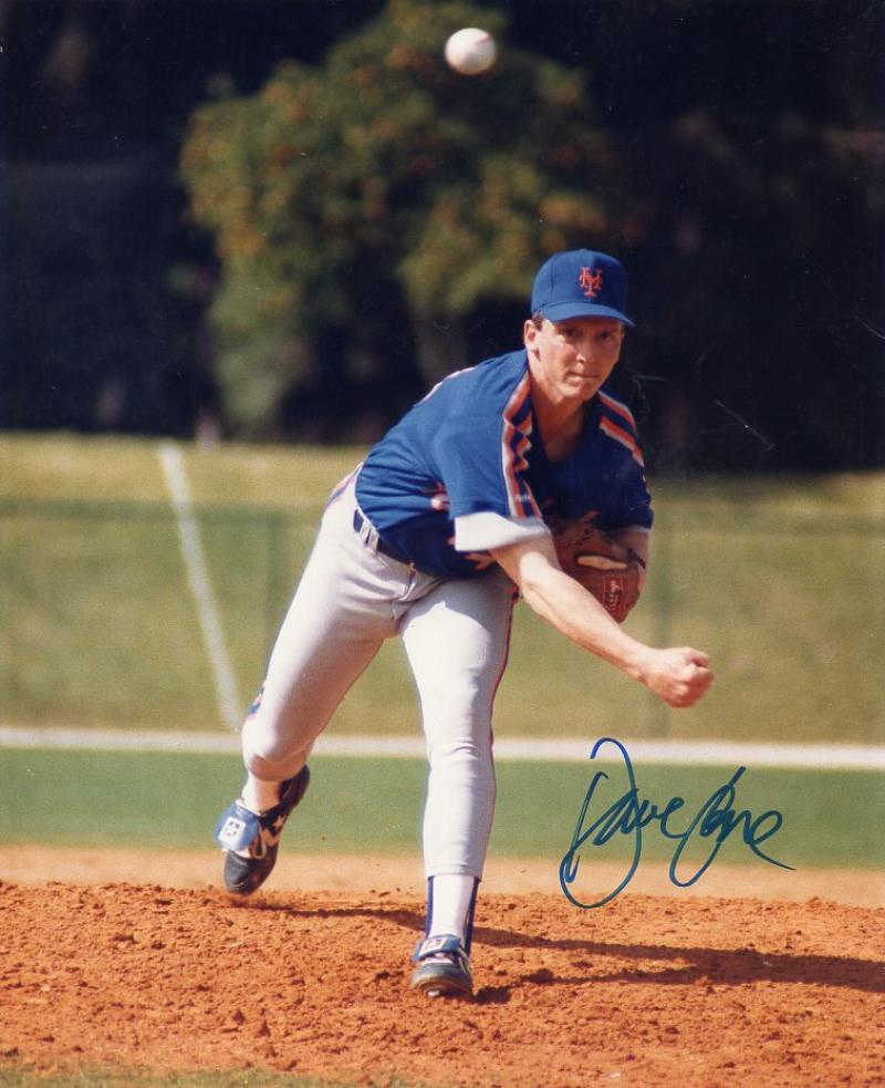 DAVID CONE NEW YORK METS SIGNED AUTOGRPHED 8X10 PHOTO W/COA