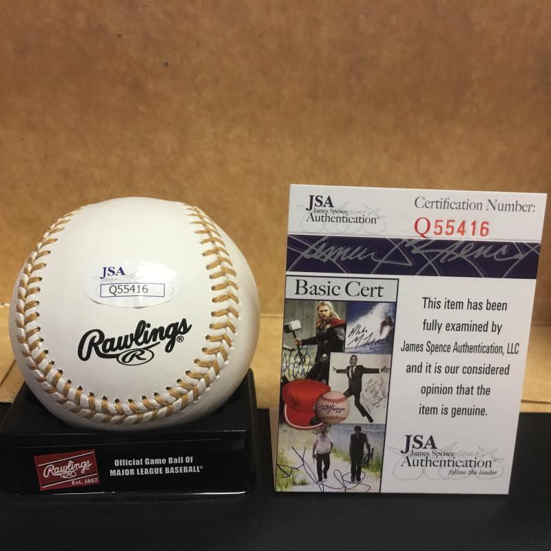 ROBINSON CANO GOLD GLOVE SIGNED BASEBALL JSA Q55416