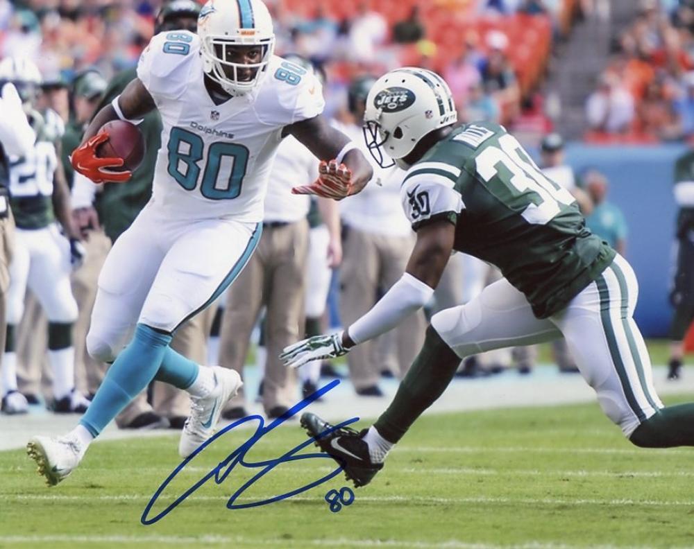 DION SIMS MIAMI DOLPHINS SIGNED AUTOGRAPHED ACTION 8X10 PHOTO W/COA 