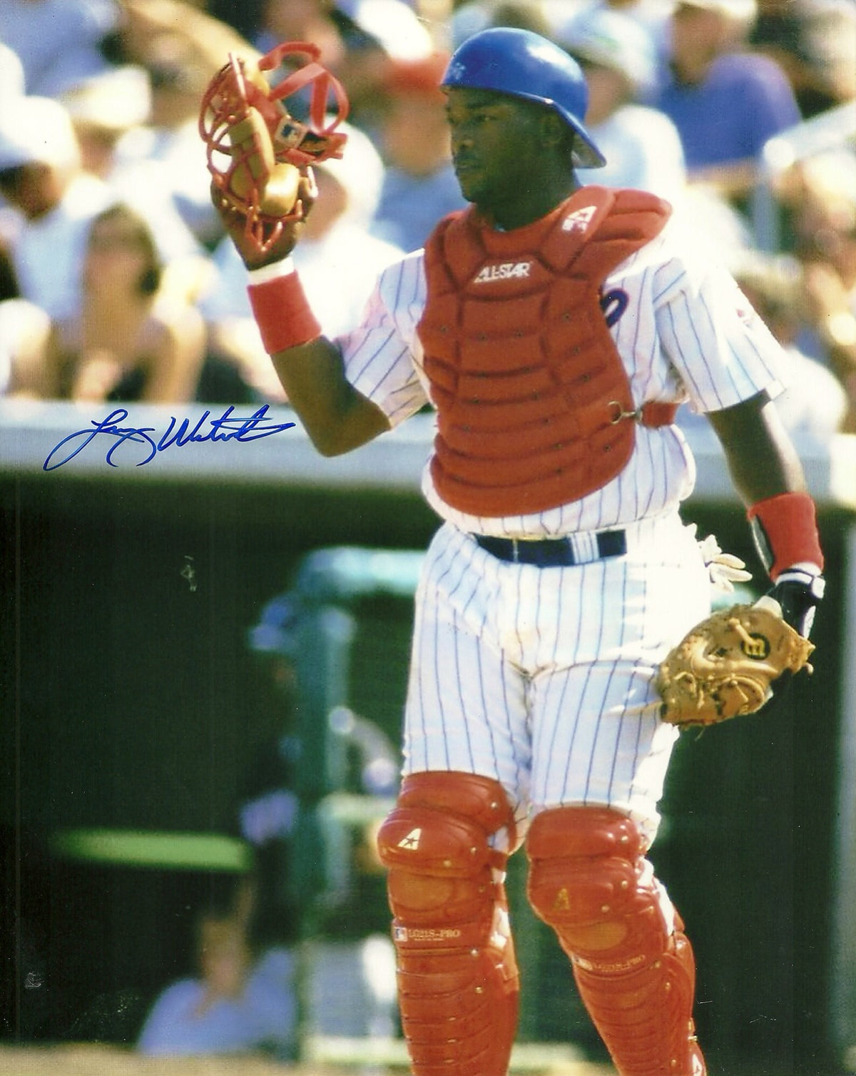 LENNY WEBSTER MONTREAL EXPOS SIGNED AUTOGRAPHED 8x10 PHOTO W/COA