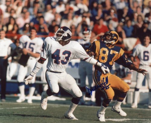 DREW HILL LOS ANGELES RAMS SIGNED 8X10 PHOTO W/COA