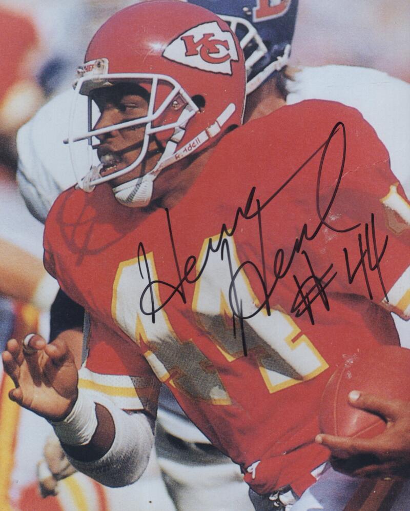 HERMAN HEARD CHIEFS  SIGNED AUTOGRAPHED 8X10 PHOTO W/ COA