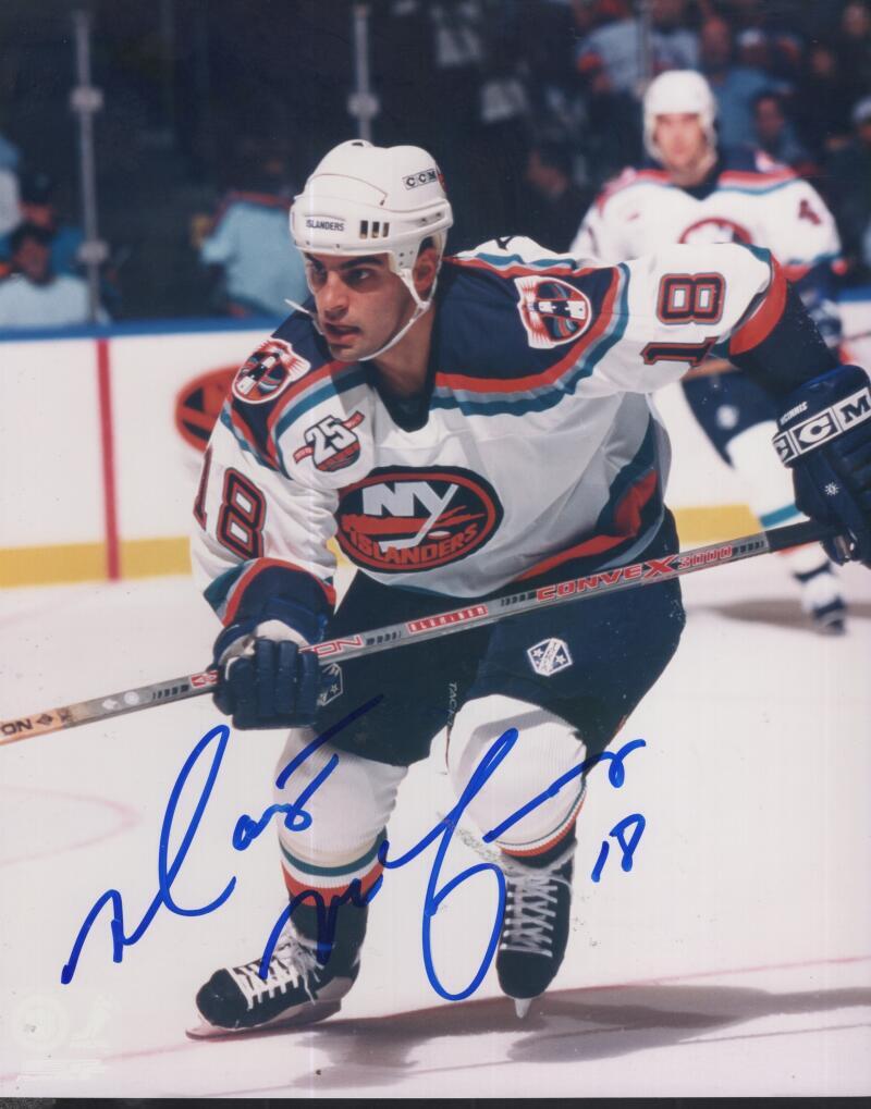 MARTY MCINNIS  ISLANDERS SIGNED AUTOGRAPHED 8X10 PHOTO W/ COA