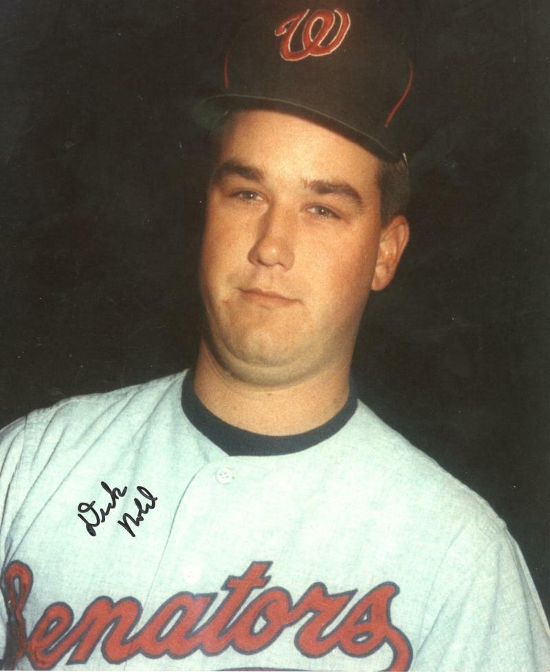 DICK NOLD WASHINGTON SENATORS SIGNED 8X10 PHOTO W/COA