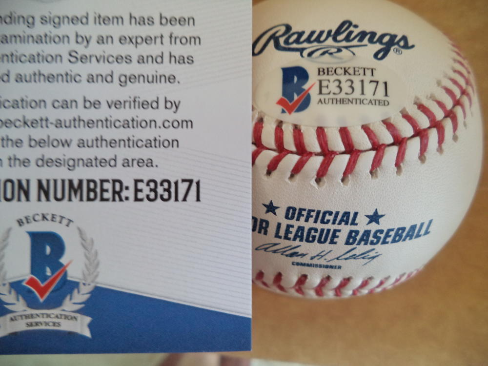 BOBBY RICHARDSON 58,61,62 WORLD CHAMPS YANKEES SIGNED BASEBALL BECKETT E33171