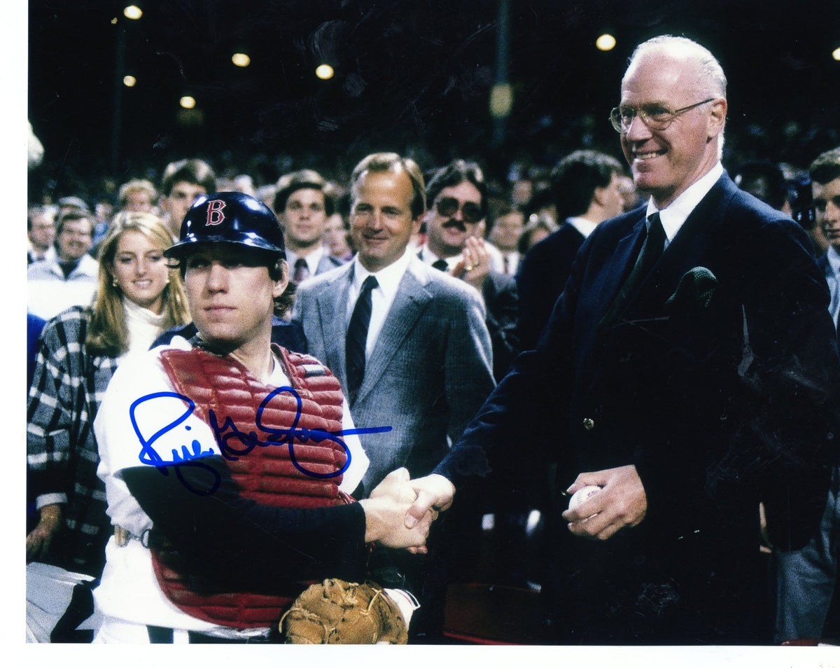 RICH GEDMAN W/ BOWIE KUHN BOSTON RED SOX   SIGNED AUTOGRAPHED 8X10 PHOTO