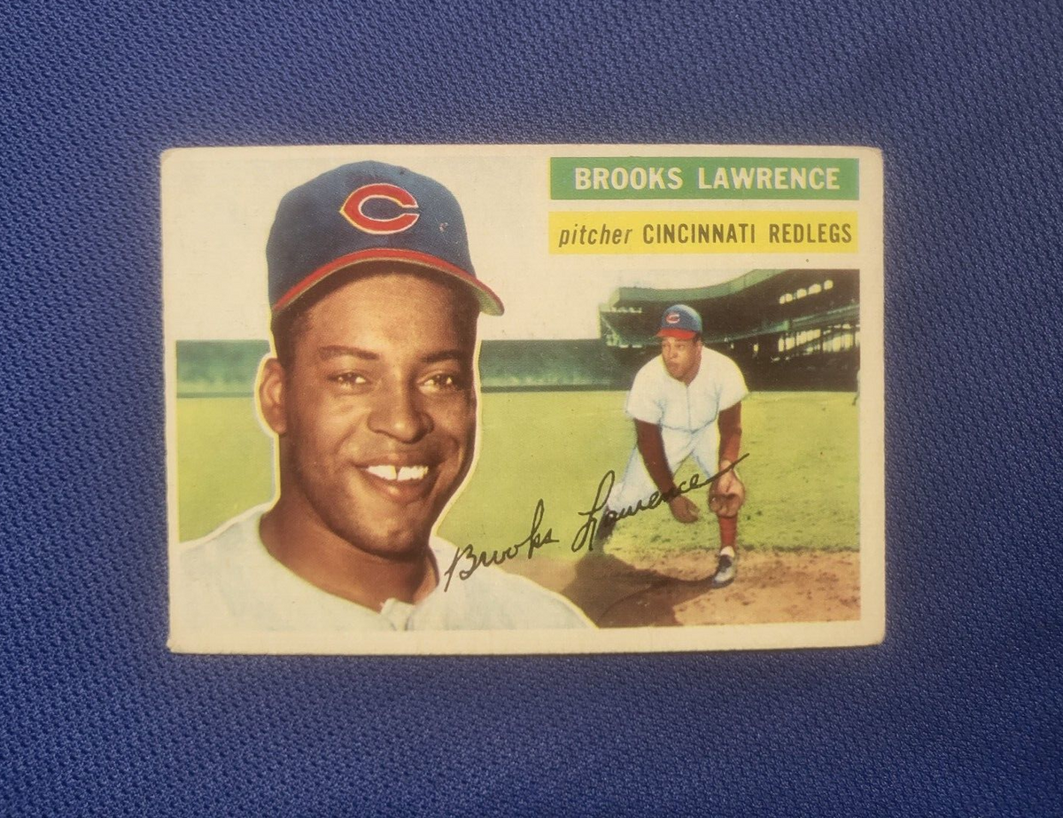1956 TOPPS BROOKS LAWRENCE CINCINNATI REDS #305 CARD VINTAGE SET-BREAK