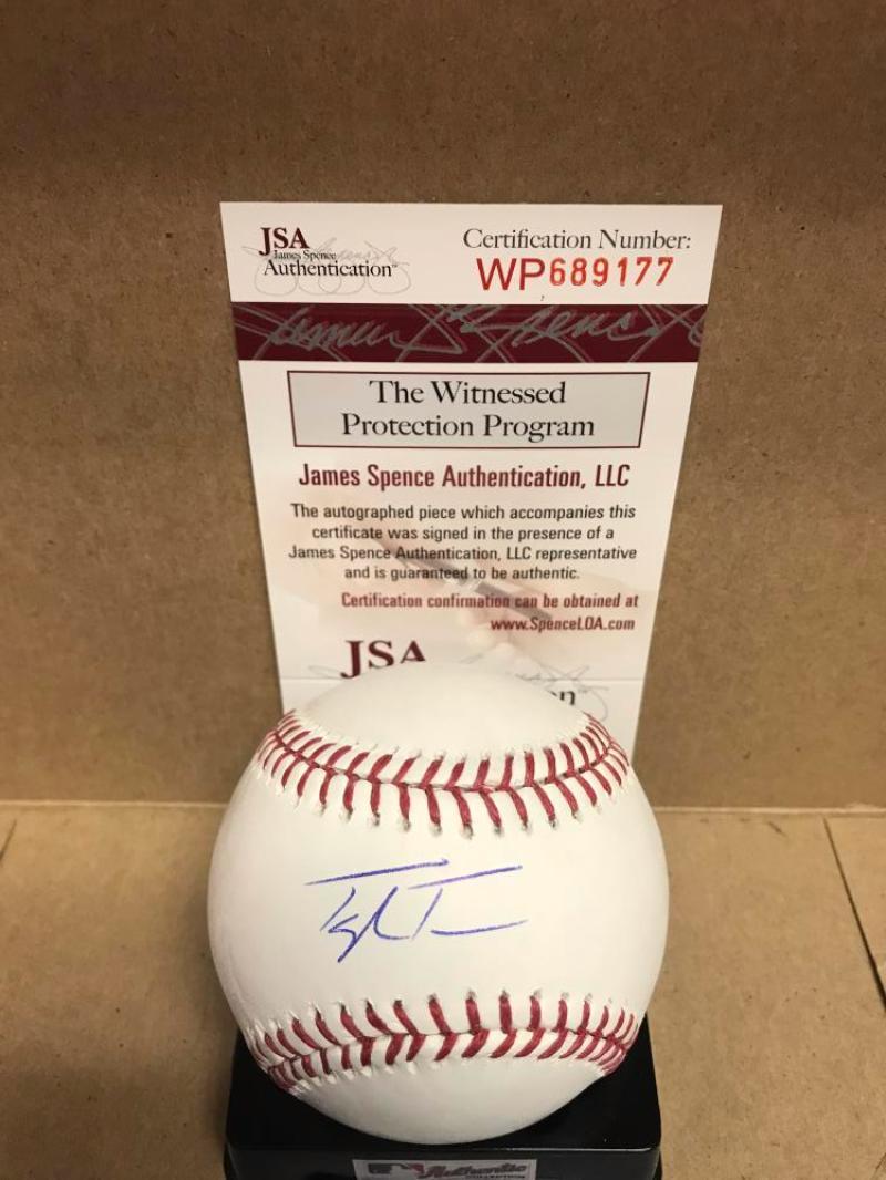 TAYLOR TRAMMELL CINCINNATI  REDS SIGNED M.L. BASEBALL JSA WP689177