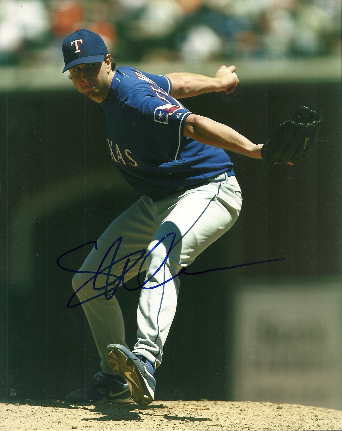 SCOTT FELDMAN TEXAS RANGERS SIGNED AUTOGRAPHED 8x10 PHOTO W/COA WIND UP