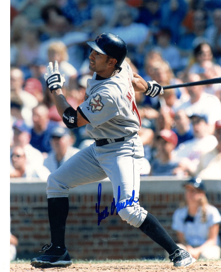 ORLANDO MERCED HOUSTON ASTROS SIGNED AUTOGRAPHED 8X10 PHOTO