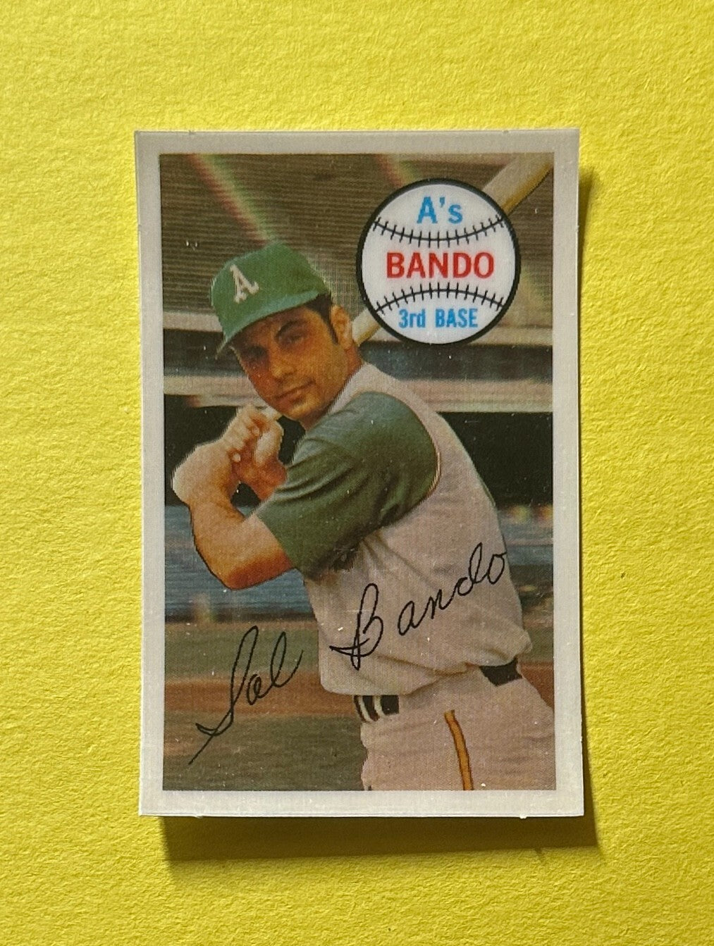 1970 KELLOGG'S 3-D SALVATORE BANDO #51 ATHLETICS